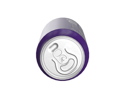 Fanta Grape Drink Can 375ml 12 3Dモデル