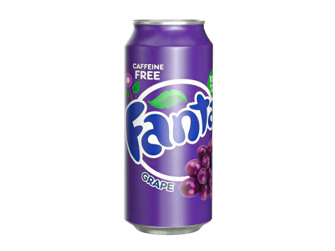 Fanta Druivendrankblikje 473ml 13 3D Model