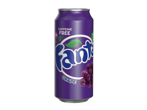 Fanta Grape Drink Can 473ml 13 3D 模型