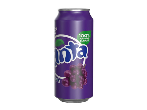Fanta Grape Drink Can 473ml 13 3D 模型