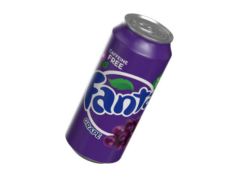 Fanta Grape Drink Can 473ml 13 3D 模型
