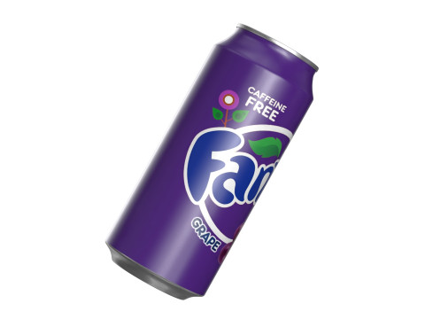 Fanta Grape Drink Can 473ml 13 3D 模型