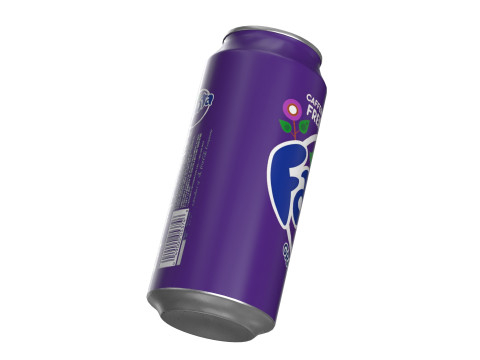 Fanta Grape Drink Can 473ml 13 3D 模型
