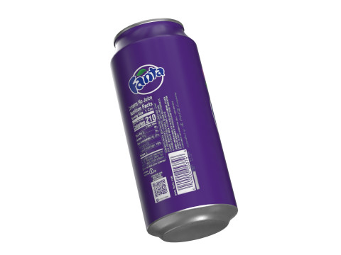 Fanta Grape Drink Can 473ml 13 3D 模型