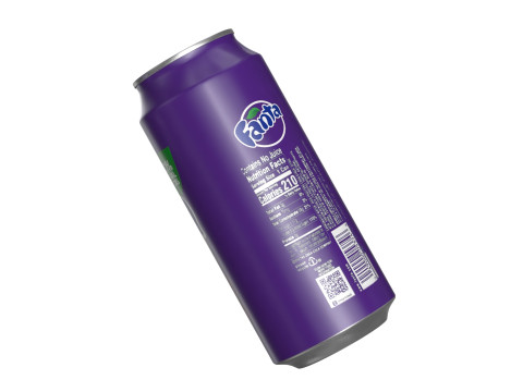 Fanta Grape Drink Can 473ml 13 3D 模型