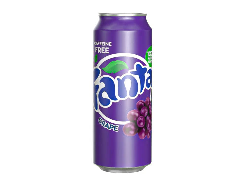 Fanta Druivendrankblikje 500ml 14 3D Model