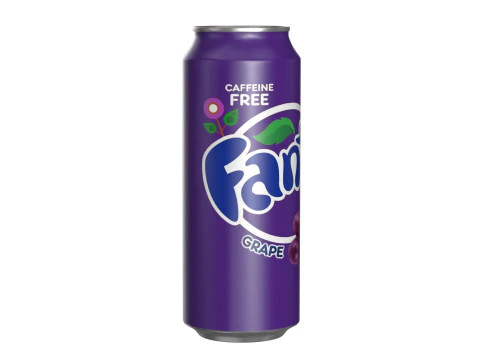 Fanta Grape Drink Can 500ml 14 3D Model