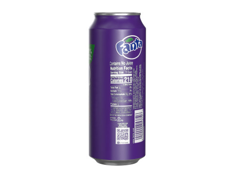 Fanta Grape Drink Can 500ml 14 3Dモデル