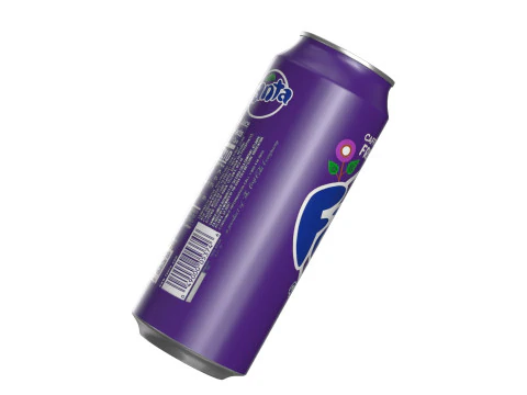 Fanta Grape Drink Can 500ml 14 3D Model