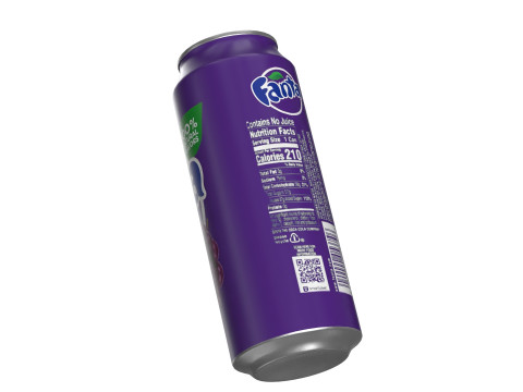 Fanta Grape Drink Can 500ml 14 3Dモデル