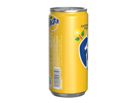 Fanta Pineapple Drink Can Slim 190ml 01 3D Model