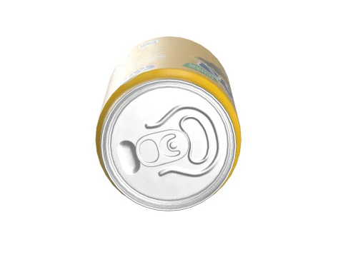 Fanta Pineapple Drink Can Sleek 200ml 03 3D Model