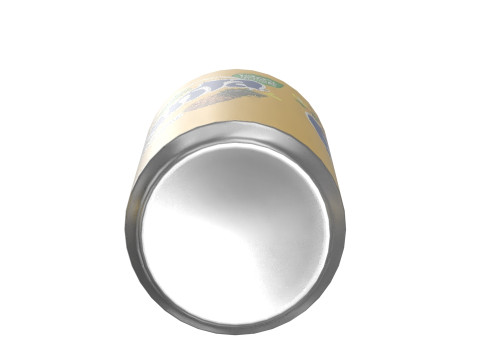 Fanta Pineapple Drink Can Sleek 200ml 03 3D Модель