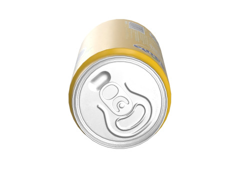 Fanta Pineapple Drink Can Sleek 250ml 04 3D Model