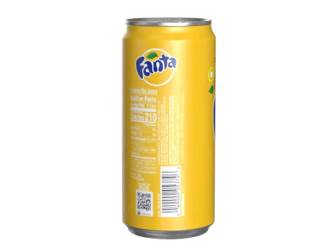 Fanta Pineapple Drink Can Sleek 270ml 05 3D Model