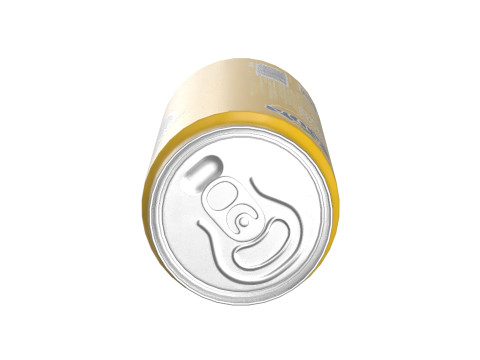Fanta Pineapple Drink Can Sleek 270ml 05 Model 3D