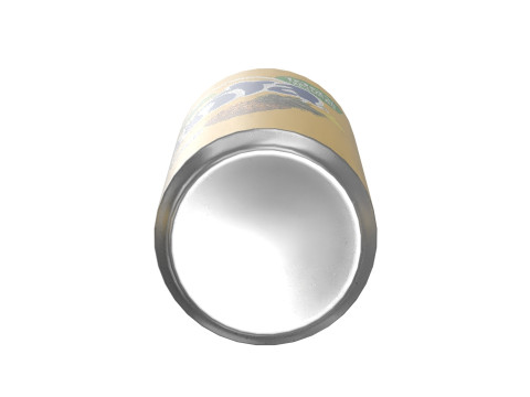 Fanta Pineapple Drink Can Sleek 270ml 05 Model 3D