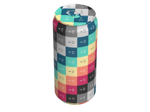 Fanta Pineapple Drink Can Sleek 270ml 05 Model 3D