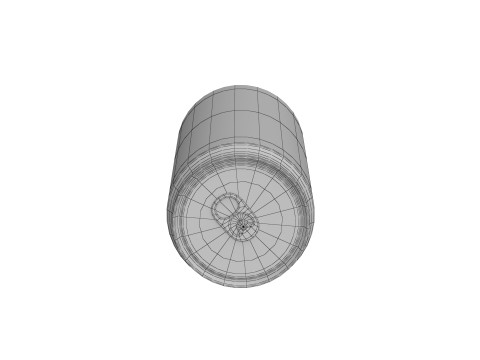 Fanta Pineapple Drink Can Sleek 270ml 05 Model 3D