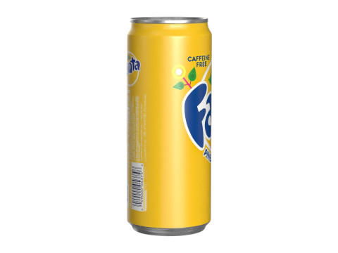 Fanta Pineapple Drink Can Sleek 310ml 06 3D Model