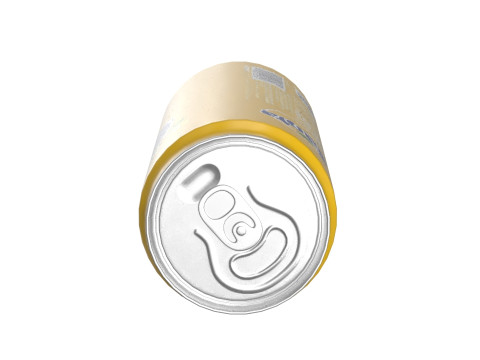 Fanta Pineapple Drink Can Sleek 310ml 06 3D Model