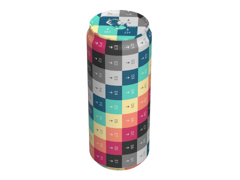 Fanta Pineapple Drink Can Sleek 310ml 06 3D Model