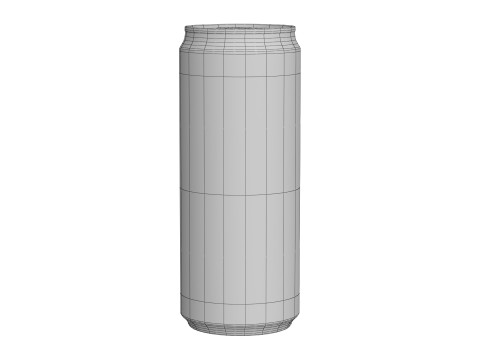 Fanta Pineapple Drink Can Sleek 310ml 06 3D Model