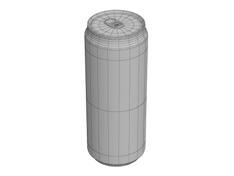 Fanta Pineapple Drink Can Sleek 310ml 06 3D Model