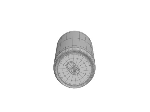 Fanta Pineapple Drink Can Sleek 310ml 06 3D Model