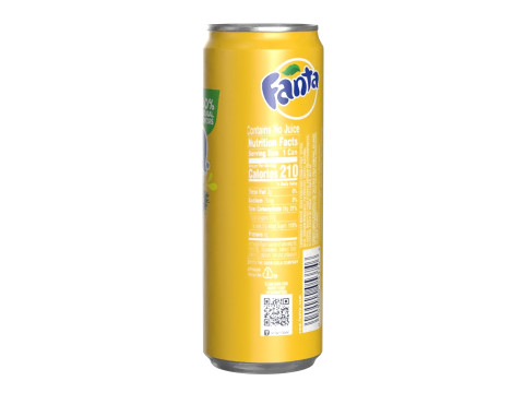 Fanta Pineapple Drink Can Sleek 355ml 08 Model 3D