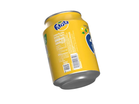 Fanta Pineapple Drink Can 250ml 09 3D Model