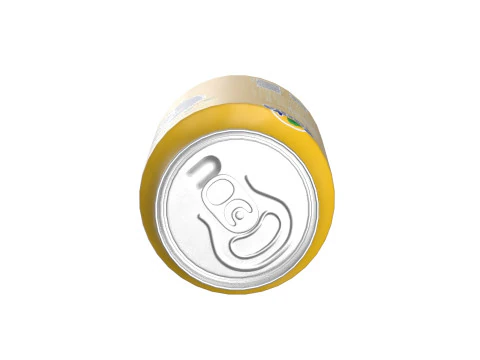 Fanta Pineapple Drink Can 250ml 09 3D Model