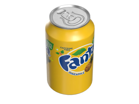 FFanta Pineapple Drink Can 330ml 10 Modèle 3D