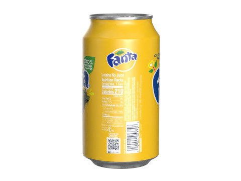 Fanta Pineapple Drink Can 355ml 11 3D Model
