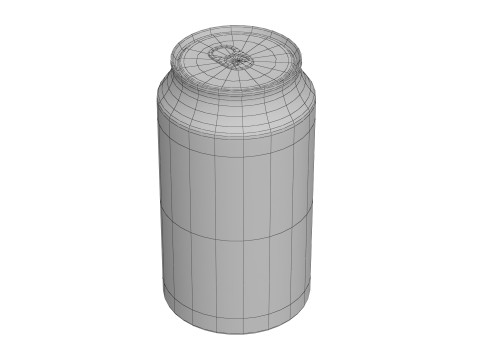 Fanta Pineapple Drink Can 355ml 11 3D Model