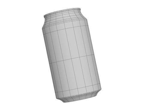 Fanta Pineapple Drink Can 355ml 11 3D Model