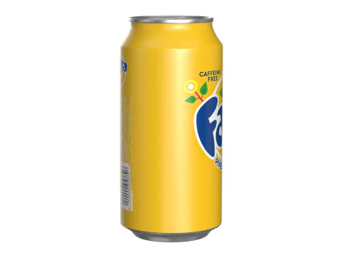 Fanta Pineapple Drink Can 375ml 12 3D Model