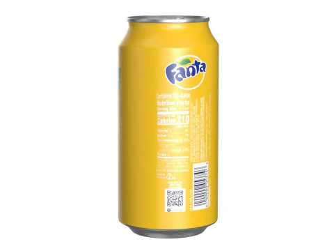 Fanta Pineapple Drink Can 375ml 12 3D Model