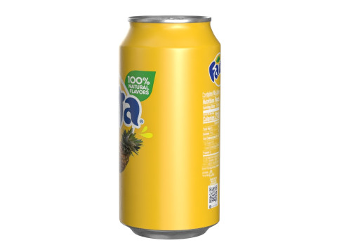 Fanta Pineapple Drink Can 375ml 12 Modèle 3D