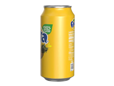 Fanta Pineapple Drink Can 375ml 12 3D Model