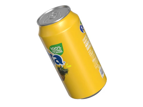 Fanta Pineapple Drink Can 375ml 12 3D Model