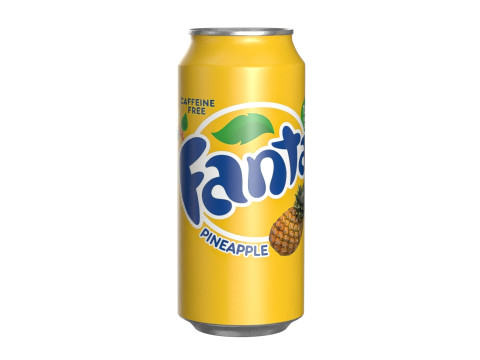 Fanta Pineapple Drink Can 473ml 13 3D Модель