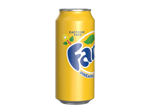 Fanta Pineapple Drink Can 473ml 13 3D 모델