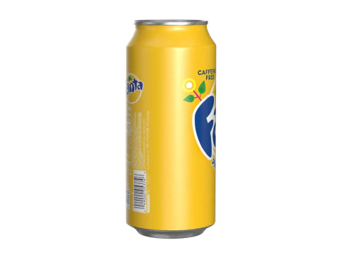 Fanta Pineapple Drink Can 473ml 13 3D Model