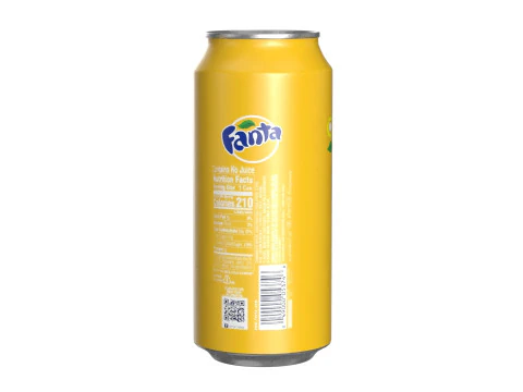Fanta Pineapple Drink Can 473ml 13 3D Model