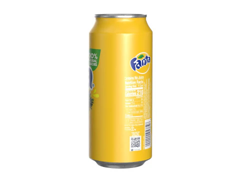 Fanta Pineapple Drink Can 473ml 13 3D Model