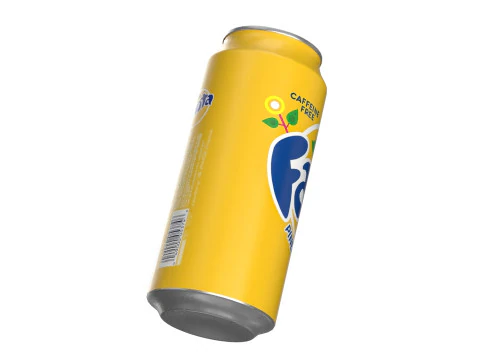 Fanta Pineapple Drink Can 473ml 13 3D Model