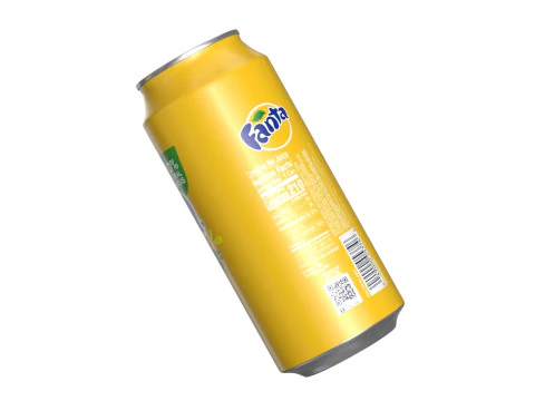 Fanta Pineapple Drink Can 473ml 13 3D Model