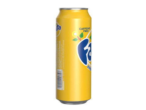 Fanta Pineapple Drink Can 500ml 14 3D Model
