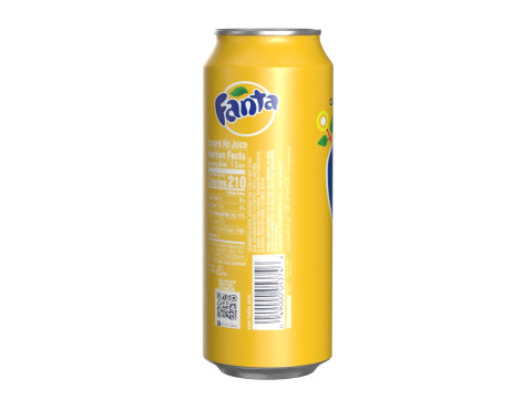 Fanta Pineapple Drink Can 500ml 14 3D Model